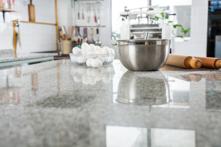 Marble Countertop In Commercial Kitchen