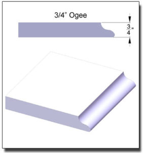 3/4-inch Ogee Edge